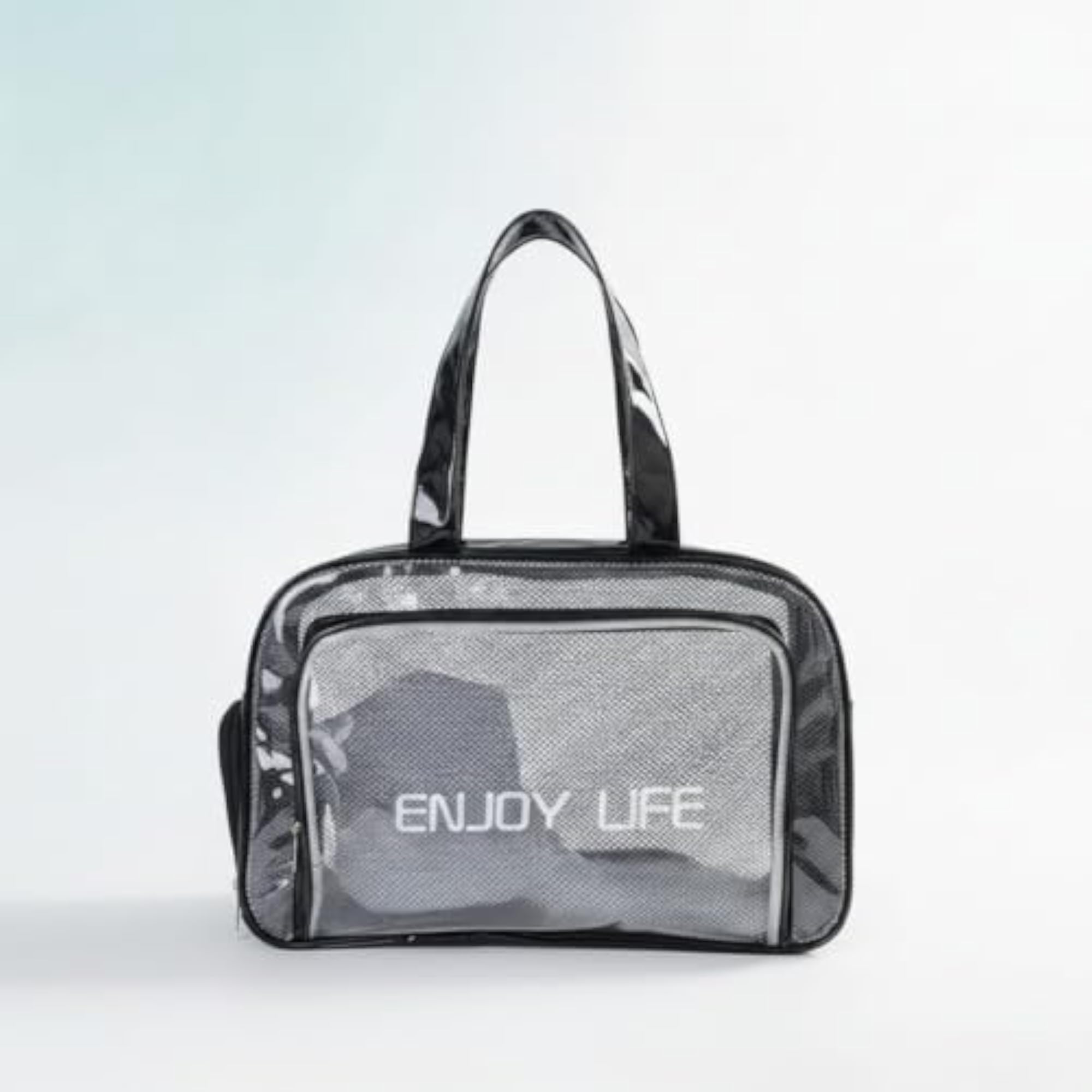 Stadium Approved Clear Tote Bag with Side Mesh Pockets